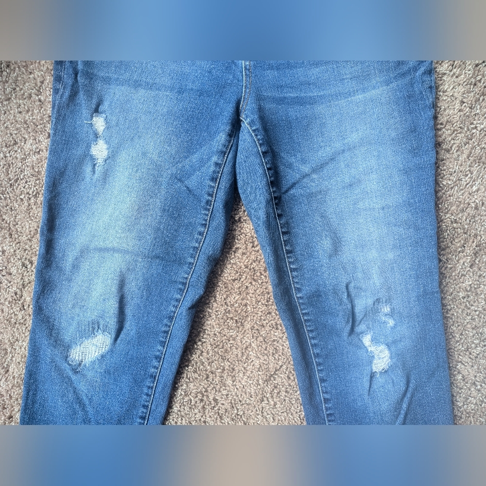 Chicos The Platinum Mid-Rise Stretch Denim Boyfriend Jeans Size 0 - Picture 3 of 10